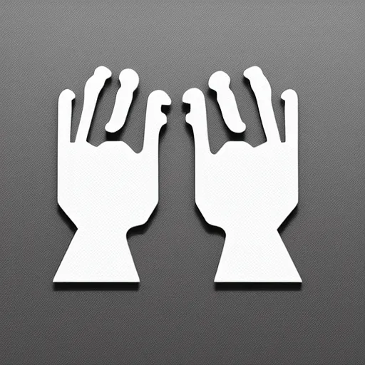 Image similar to 3 d icon of hand