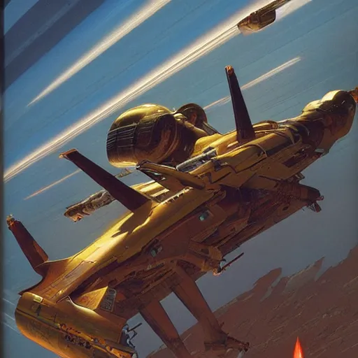 Image similar to science - fiction novel cover art by peter elson, syd mead, detailed, cinematic,