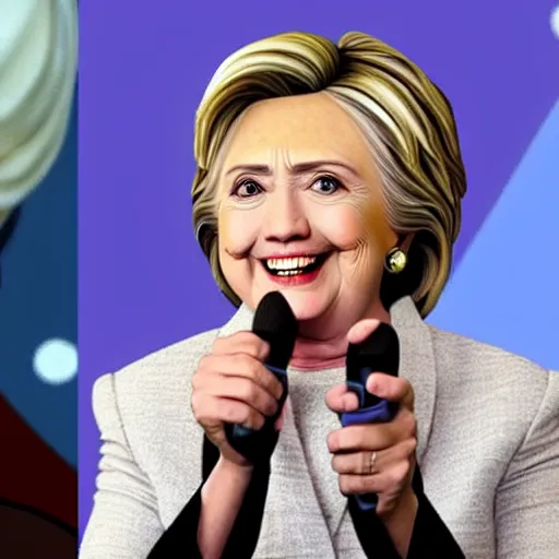 Image similar to hillary clinton in fortnite