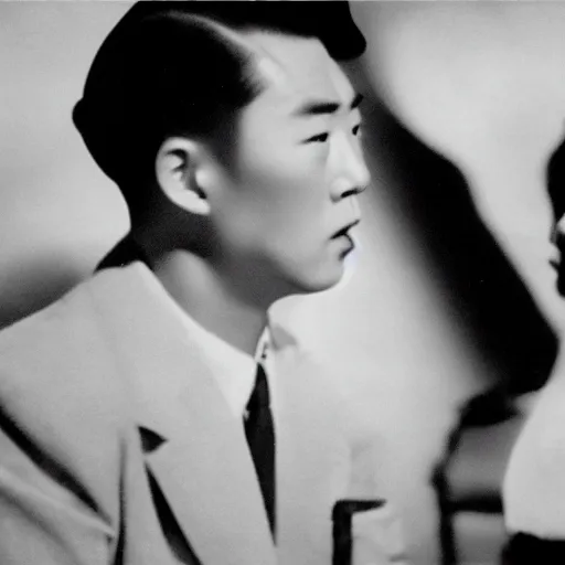 Image similar to 1950s Korean thriller film noir, 35mm film, Cooke Varotal 20-100mm T3.1