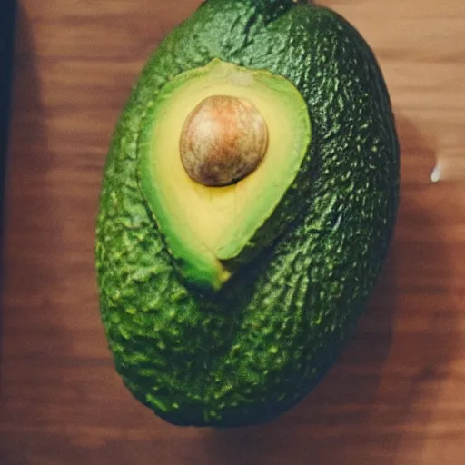 Image similar to avocado that looks like kanye, red carpet photography