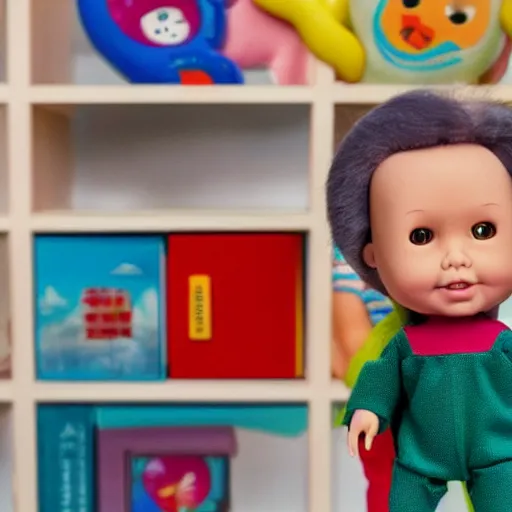 Image similar to doll of lee kuan yew for children from fisher price, colourful, Singapore children's toy