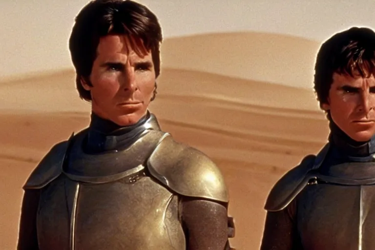 Image similar to film still of Christian Bale as Feyd-Rautha in Dune 1965