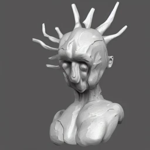Prompt: sculpture titled i am going to make it through this year if it kills me trending on artstation