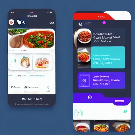 Prompt: Extremely detailed layout of home screen of a food delivery app, made by professional product designer, figma mockup, award winning design, final version