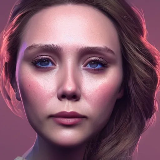 Prompt: strawberry!! has an [ [ elizabeth olsen face ] ]!!, trending on zbrush, unreal engine 5, cgsociety contest winner, intricate, detailed, 4 k quality, concept art