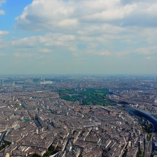 Image similar to Courbevoie viewed from a plane