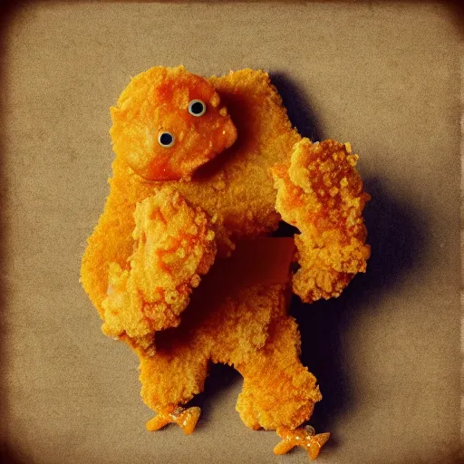 Image similar to a chicken nugget monster