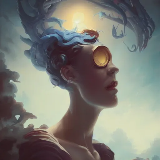 Prompt: twisted dreams portrait by peter mohrbacher and artem demura and greg rutkowski and artgerm, artstation, 4 k, detailed, gorgeous
