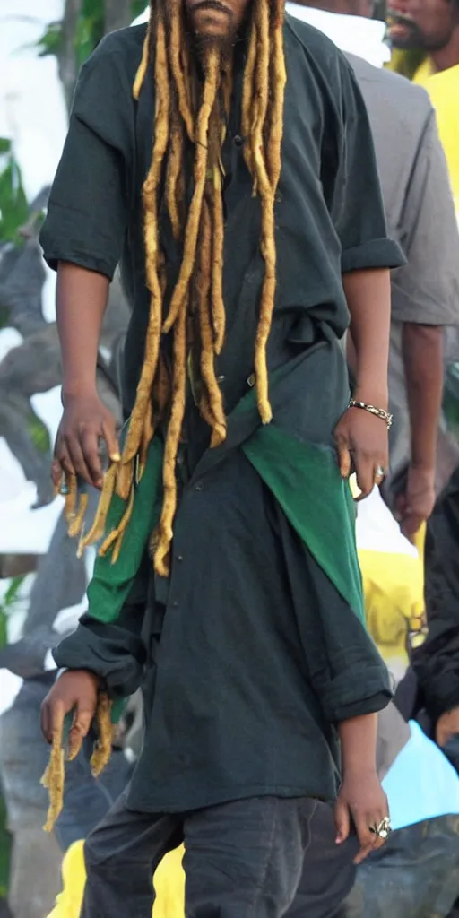 Image similar to rastafarian leonardo dicaprio