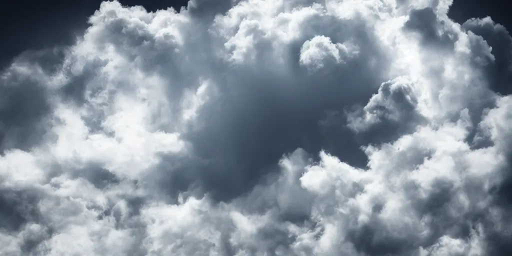 Image similar to realistic cloud on black background photography