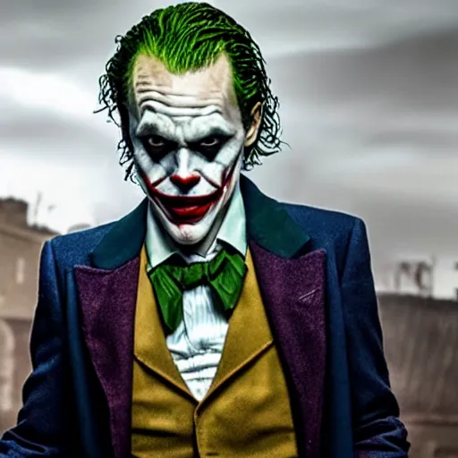 Image similar to Bill Skarsgard as The Joker