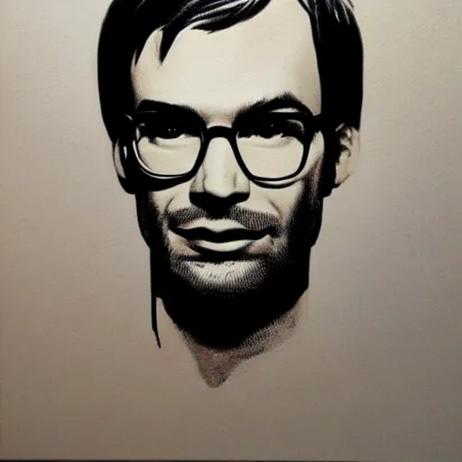 Image similar to jeffrey dahmer by andy warhol, oil painting, ultradetailed, artstation, ultradetailed, pinterest,