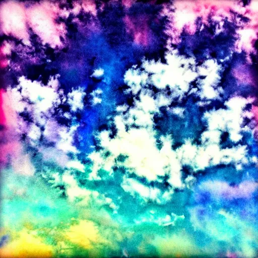 Prompt: tie-dye sky