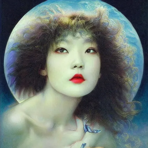 Image similar to sakimi chan, edward robert hughes