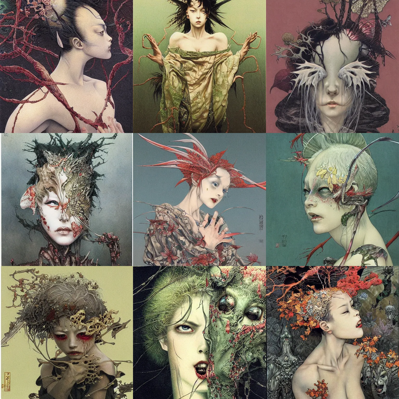 Prompt: painting by brain froud, dave dorman, takato yamamoto