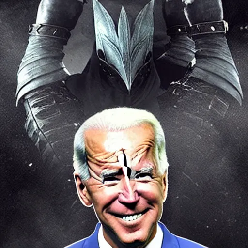 Image similar to joe biden as a darksouls boss