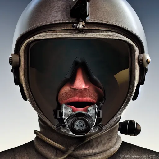 Image similar to a buzzard wearing an f - 1 6 fighter pilot helmet, vector art, digital illustration, hyper realistic, hyper detailed, 4 k, unreal engine, octane render