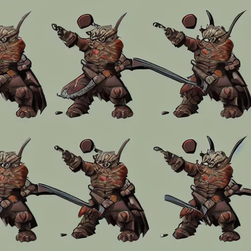 Image similar to mouse warrior dnd concept character art