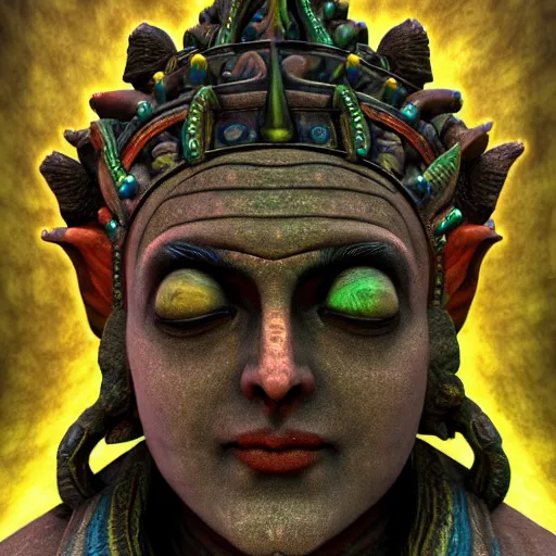 Image similar to Portrait of Lord Vivec, hyper detailed, cinematic