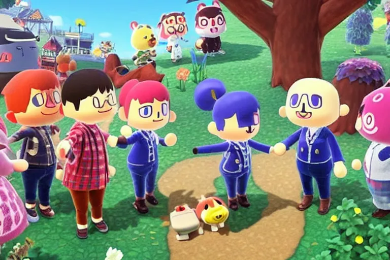 Prompt: a still of a live action animal crossing movie directed by david slade in 2 0 0 3