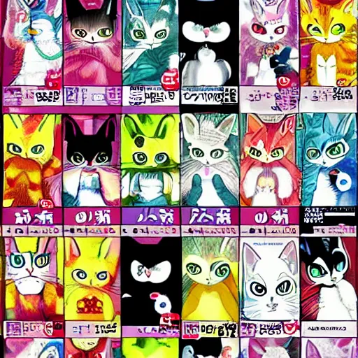 Image similar to manga cats comic anime