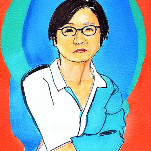 Image similar to police psychologist dr. tracy wong, portrait by josh miels