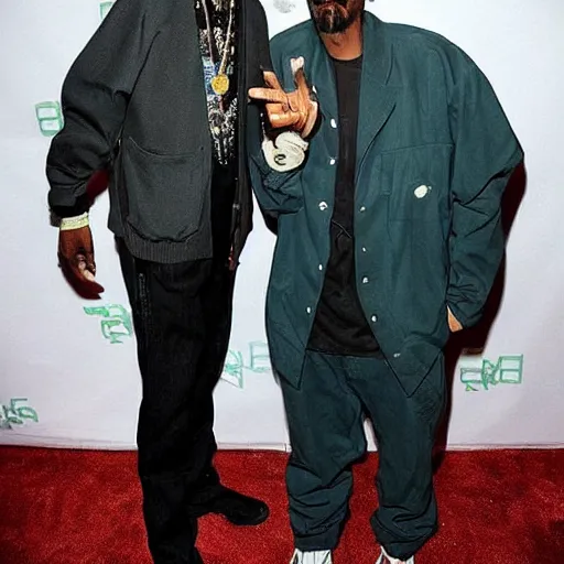 Image similar to snoop dogg plays jesse pinkman in breaking bad with walter white, yo