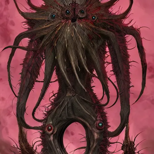 Prompt: Kakuna, cacoon bug in style of Bloodborne. Concept art, cosmic horror, body horror, ArtStation.