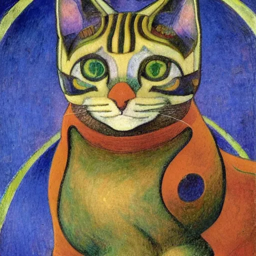 Prompt: cloisonne sculpture of a cat in a spacesuit, by annie swynnerton and diego rivera and nicholas roerich and jean delville, symbolist, dramatic lighting, god rays, art brut, rich colors, smooth, sharp focus, extremely detailed, adolf wolfli, by janet fish and ( donato giancola and bilibin )