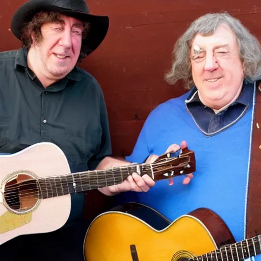 Image similar to folk guitarist bert jansch meets peter griffin