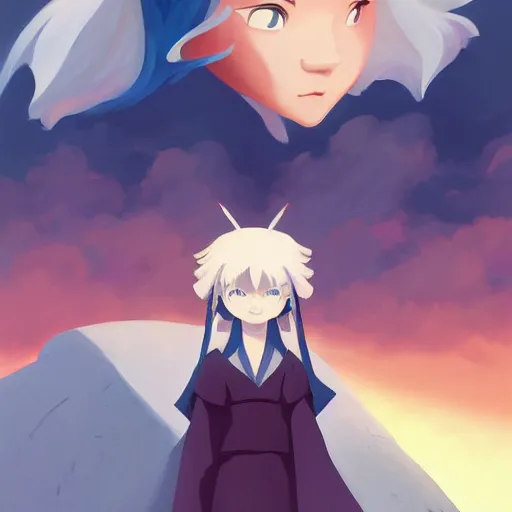 Image similar to face icon stylized minimalist inuyasha, loftis, cory behance hd by jesper ejsing, by rhads, makoto shinkai and lois van baarle, ilya kuvshinov, rossdraws global illumination