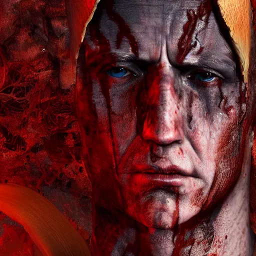 Image similar to biden in dante's inferno painting, dark beauty, rotten gold, closeup faces, extremely detailed, cinema 4 d, unreal engine.