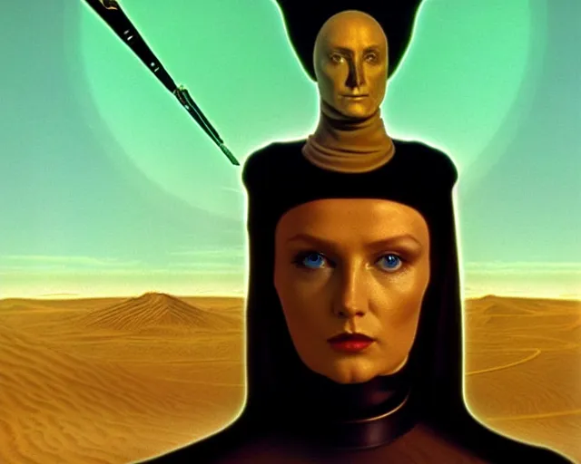 Image similar to aesthetics of dune by frank herbert and david lynch