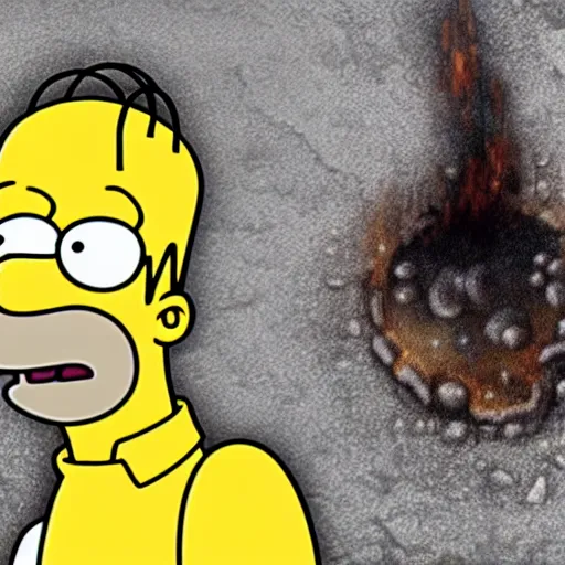 Image similar to homer simpson in darksouls 3