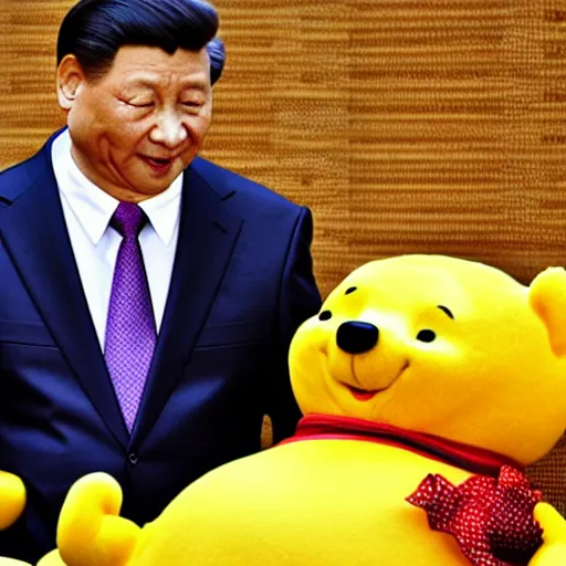 Image similar to chairman xi the pooh