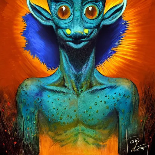 Image similar to a dik dik monster in a shed colorful, digital art, fantasy, magic, trending on artstation, ultra detailed, professional illustration by Basil Gogos