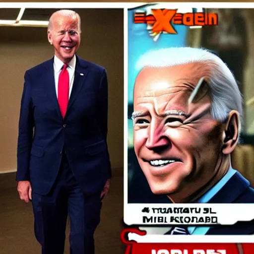 Image similar to joe biden as charles xavier from the x - men.