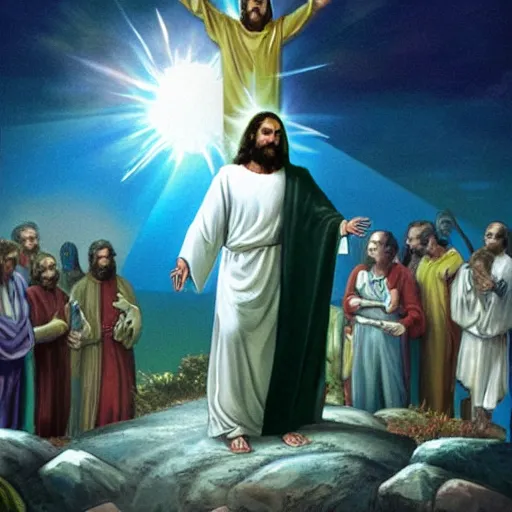 Image similar to jesus in the year 3 0 0 0 c. e.