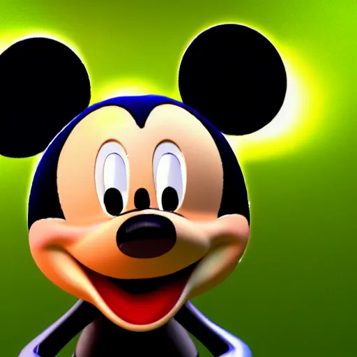 Image similar to mickey mouse rendered in unreal engine