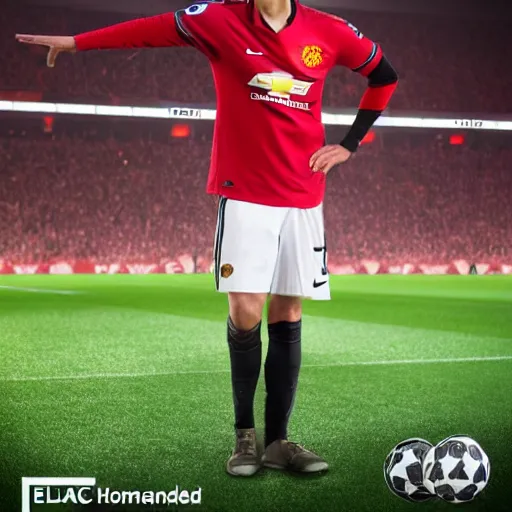 Prompt: Homelander as Manchester United manager, 8k, focused, epic quality, well lit,