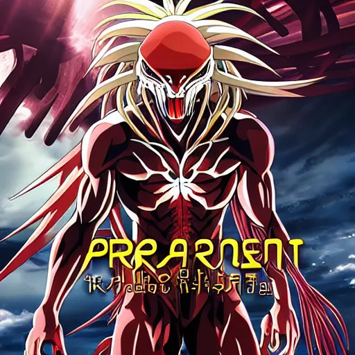 Image similar to anime key visual of the predator