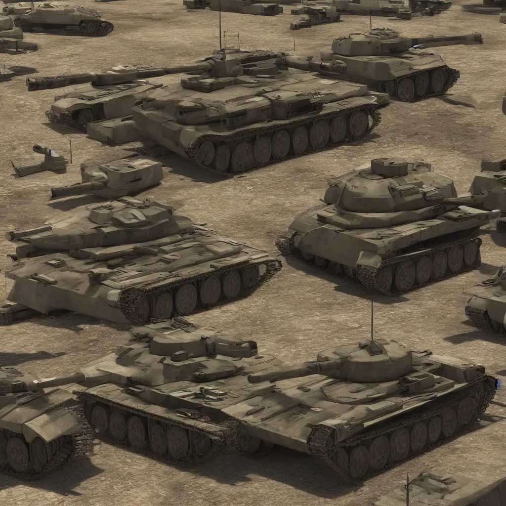 Prompt: war, urban battlefield, tanks, truck, infantry, view, detailed, cinematic, 3 d photorealistic, closeup
