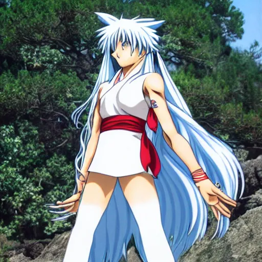 Image similar to sesshoumaru from inuyasha