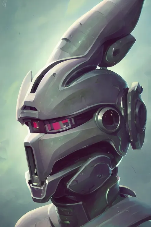 Image similar to epic mask helmet robot ninja portrait stylized as fornite style game design fanart by concept artist gervasio canda, behance hd by jesper ejsing, by rhads, makoto shinkai and lois van baarle, ilya kuvshinov, rossdraws global illumination radiating a glowing aura global illumination ray tracing hdr render in unreal engine 5