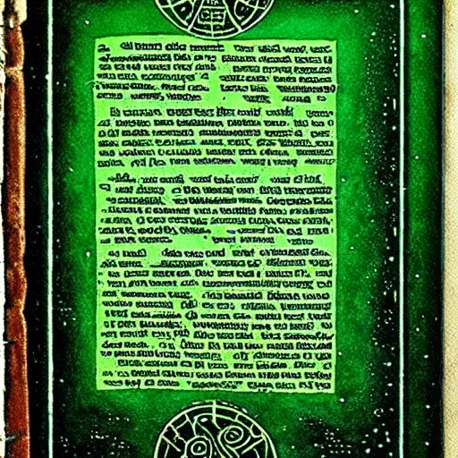 Prompt: emerald tablet