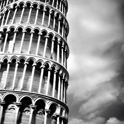 Prompt: a fallen leaning tower of pisa