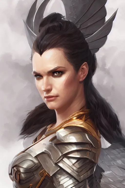 Image similar to amazon valkyrie athena, d & d, fantasy, portrait, highly detailed, headshot, digital painting, trending on artstation, concept art, sharp focus, illustration, art by artgerm and greg rutkowski and magali villeneuve