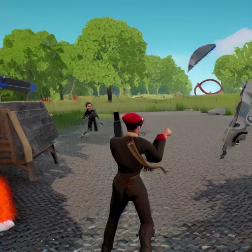 Image similar to jerma in totally accurate battle simulator, screenshot from the game, HD