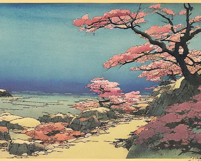 Prompt: artwork by hiroshi yoshida